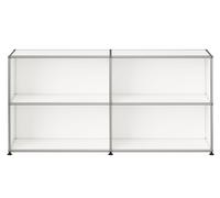 Buffet USM Haller M67 ouvert à quatre compartiments - Blanc pur - USM HALLER QS M67 24 FD