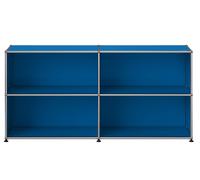 Buffet USM Haller M67 ouvert à quatre compartiments - Bleu gentiane - USM HALLER QS M67 27