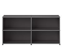 Buffet USM Haller M67 ouvert à quatre compartiments - Gris anthracite - USM HALLER QS M67 33