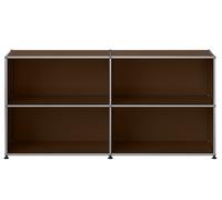 Buffet USM Haller M67 ouvert à quatre compartiments - Marron - USM HALLER QS M67 22