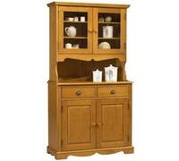 Buffet Vaisselier Pin Miel de Style Anglais - L 101 x l 42 x H 186 cm marron G