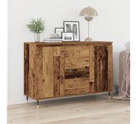 Buffet Vidaxl Avec Portes Et Tiroirs En Vieux Bois 101,5x35x70 Cm