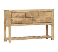 Buffet - vidaXL - Bois de manguier - 120x30x75 cm - 5 tiroirs - 1 étagère