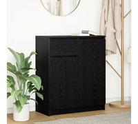 Buffet Vidaxl chêne noir - 71x35x84 cm