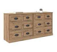 Buffet - vidaXL - Commode - 2 pièces - Bois ingénierie - Chêne artisanal - 70x35 5x67 5 cm @87958