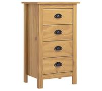 vidaXL Buffet 4 tiroirs – Rangement pratique et design intemporel – Miel brun