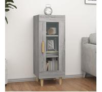 vidaXL Buffet Sonoma gris - Bois d'ingénierie 34,5x34x90 cm