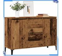 Buffet vieux - 102x35x70 cm - Bois d'ingénierie - Noir - Design Moderne et Pratique - Finition Haut de Gamme - Pour Maison