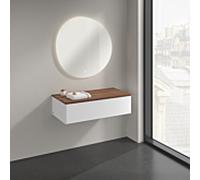 Villeroy & Boch V&B Buffet sans structure de façade Antao 100x26,8x50cm, WBP chêne, blanc mat Lac Quantité:1