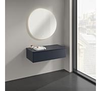 Villeroy & Boch V&B Buffet avec structure de façade Antao 100x26,8x50cm, laqué WBP, gris bleuté, mat laqué Quantité:1