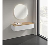 Villeroy & Boch V&B Buffet sans structure de façade Antao 120x26,8x50cm, WBP hon. Oa, blanc brillant Lac Quantité:1