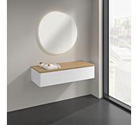 Villeroy & Boch V&B Buffet avec structure de façade Antao 120x26,8x50 cm, WBP chêne hon. Oa, blanc mat Lac Quantité:1