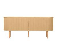 Buffet vintage bois clair chêne avec rangements 2 portes coulissantes L180 cm EPIC