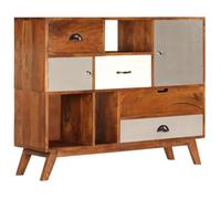 vidaXL Buffet en bois d'acacia massif Meuble de rangement
