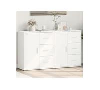 vidaXL Set de 2 buffets 3276553 en bois d'ingénierie 60x31x70 cm blanc