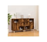 vidaXL Buffet 2 pcs chêne fumé 60x35x70 cm