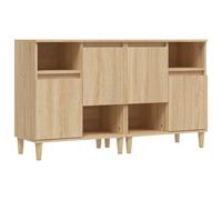 Buffets 2 pcs chêne sonoma 60x35x70 cm bois d'ingénierie