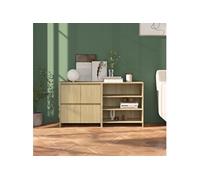 Buffets 2 pcs Chêne sonoma Bois d'ingénierie
