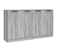 vidaXL Buffets (lot de 2) 3115778 Sonoma gris Bois d'ingénierie 60x30x70 cm