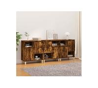 Buffets 3 pcs chêne fumé 60x35x70 cm bois d'ingénierie3185740