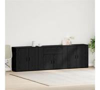 Buffets 3 pcs Chêne noir Bois d ingénierie G