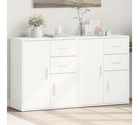 VidaXL Buffets - 2 pcs Blanc 60x31x70 cm Bois d'ingénierie