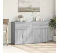 vidaXL Buffets 2 pcs sonoma gris – bois d'ingénierie 60x31x70 cm