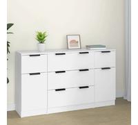 Buffets VidaXL Blanc - Lot de 3