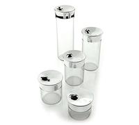 BUGATTI 22-151 Acqua Sucrier Acier INOX/Porcelaine Blanc 13 x 12 x 9 cm