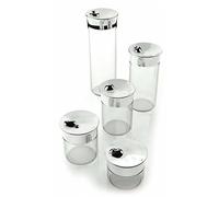 BUGATTI 22-155/07 Acqua Bocal Acier INOX/Porcelaine Blanc 11,5 x 11,5 x 15 cm