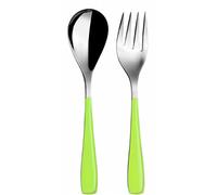 BUGATTI EZMU-057F11/12 Essenza Lot de 2 Pièces Service de Table SAN/Acier Vert 25 x 12 x 3 cm