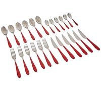 Casa Bugatti Ménagère Gioia GG3U-023F50 24 pièces Acier inoxydable Rouge