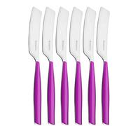 BUGATTI, Glamour, Ensemble de 6 Petits épandeurs en Acier Inoxydable 18/10 et poignée Couleur Iris, Lavable au Lave-Vaisselle, avec moulure système Pro-Tech