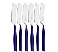 BUGATTI, Glamour, Lot de 6 Petits épandeurs en Acier Inoxydable 18/10 et poignée Night Blue, Lavable au Lave-Vaisselle, avec moulure Pro-Tech System