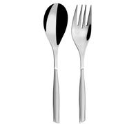 BUGATTI GLGU-021F11/12 Glamour Lot de 2 Pièces Service de Table SAN/Acier Gris 25 x 12 x 3 cm