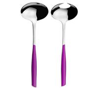 BUGATTI GLIU-021F14/15 Glamour Lot de 2 Pièces Service de Salade SAN/Acier Iris 16 x 26 x 3 cm