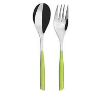 BUGATTI GLMU-021F11/12 Glamour Lot de 2 Pièces Service de Table SAN/Acier Vert 25 x 12 x 3 cm