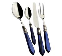 BUGATTI OXB2M-S3250 Oxford Ménagère de 24 Pièces Service de Table Acier/ABS Bleu 39 x 27 x 5 cm
