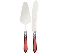 BUGATTI OXB3M-N3220/21 Oxford Lot de 2 Pièces Service pour Gâteau Acier/ABS Bordeaux 21 x 18 x 3 cm