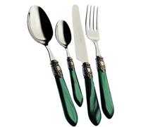 BUGATTI OXB4M-S3250 Oxford Ménagère de 24 Pièces Service de Table Acier/ABS Vert 39 x 27 x 5 cm