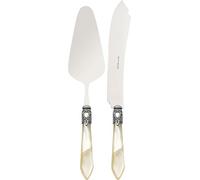 BUGATTI OXBAM-N3220/21 Oxford Lot de 2 Pièces Service pour Gâteau Acier/ABS Ivoire 21 x 18 x 3 cm