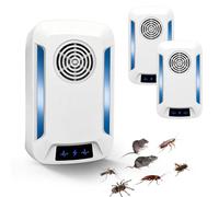 Bugshield Prise Anti-Acariens Ultrason 2026, 2 Prises Ultrasoniques Contre les Acariens, Répulsif Efficace sans Produits Chimiques pour Chambre, Chambre d'Enfant - Technologie Plug & Play
