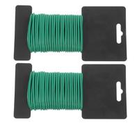 BUGUUYO 2 Rouleaux Attaches Souples Vertes pour Plantes, 2 Fil Flexible | Tpr Ajustable, Maintien Discret des Tiges, pour Bonsaï et Jardiniers, Usage Intérieur, Fixation aux Tuteurs