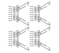 BUGUUYO 4 Ensembles Limiteur Fenêtre Acier Inoxydable pour Fenêtres à Battant Contrôle Ouverture Sécurisé Protection Garçon Fille Coulissantes Soufflet