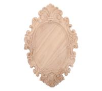 BUGUUYO Appliques artisanales en bois sculpté décorations vintage rustiques pour meubles ornement bois brut peinturable pour portes armoires