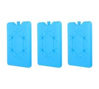 BUGUUYO Blocs Réfrigérants 200ml Congélation Rapide en Plastique Bleu Lot de 3 et Construction Anti-fuite et Conservation Frais pour Pique-niques en Plein Air
