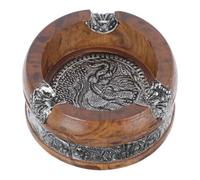 BUGUUYO Cendrier en Bois de manguier, conteneur à suie, Design éléphant créatif, pour Bureau ou Maison, décoration de réception, Cadeau rétro