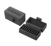 BUGUUYO Étui de Rangement Compact pour Piles Boutons 2pcs en PVC Compartiments Individuels, Design Léger et Adapté pour Voyage ou Tiroir