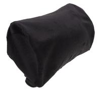 BUGUUYO Housse d'oreiller Cylindrique en Tissu Cristal Velours Noir, Taie d'oreiller Cervicale pour Voiture, Protection Coussin Cervical, Lavable et Réutilisable, Accessoire Intérieur