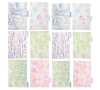 BUGUUYO Intercalaires à Onglets 6 Trous Couleur Aléatoire en Pp Transparent Étiquettes de Tri Colorées Séparateurs Indexés Pratiques et Solide pour Planners et Carnets